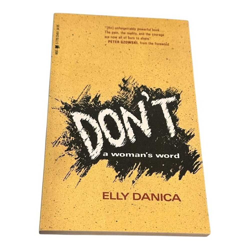 Vintage Don't: A Woman's Word Elly Danica Memoir Paperback Book Abuse Survivor